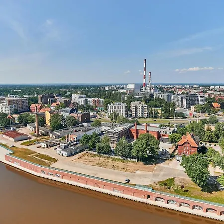 3 Beds Luxury Living With River View In The Heart Of Wroclaw With Air Conditioning Huge Outdoor Patio And Rooftop Deck Wrocław