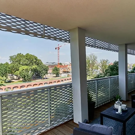 3 Beds Luxury Living With River View In The Heart Of Wroclaw With Air Conditioning Huge Outdoor Patio And Rooftop Deck *