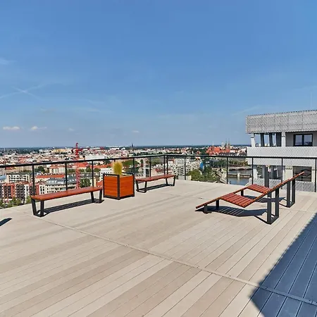 3 Beds Luxury Living With River View In The Heart Of Wroclaw With Air Conditioning Huge Outdoor Patio And Rooftop Deck *