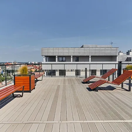 Apartman 3 Beds Luxury Living With River View In The Heart Of Wroclaw With Air Conditioning Huge Outdoor Patio And Rooftop Deck *
